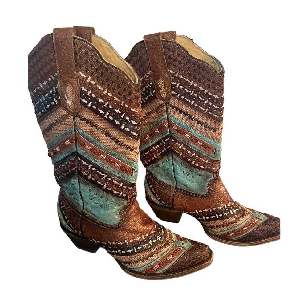New corral multi colored boots 8.5 - image 3