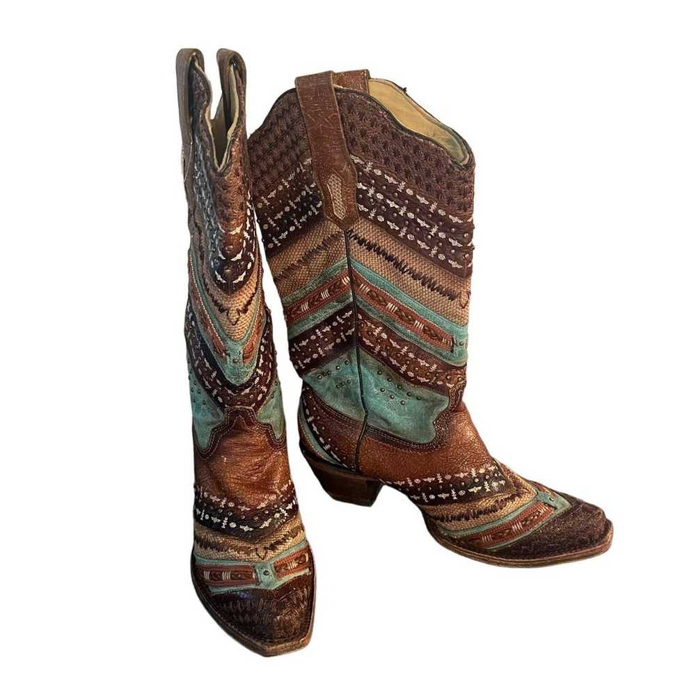 New corral multi colored boots 8.5 - image 5