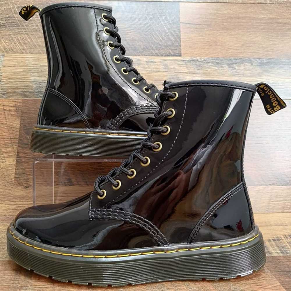 Dr. Martens Women’s Black Patent Leather Boots Za… - image 1