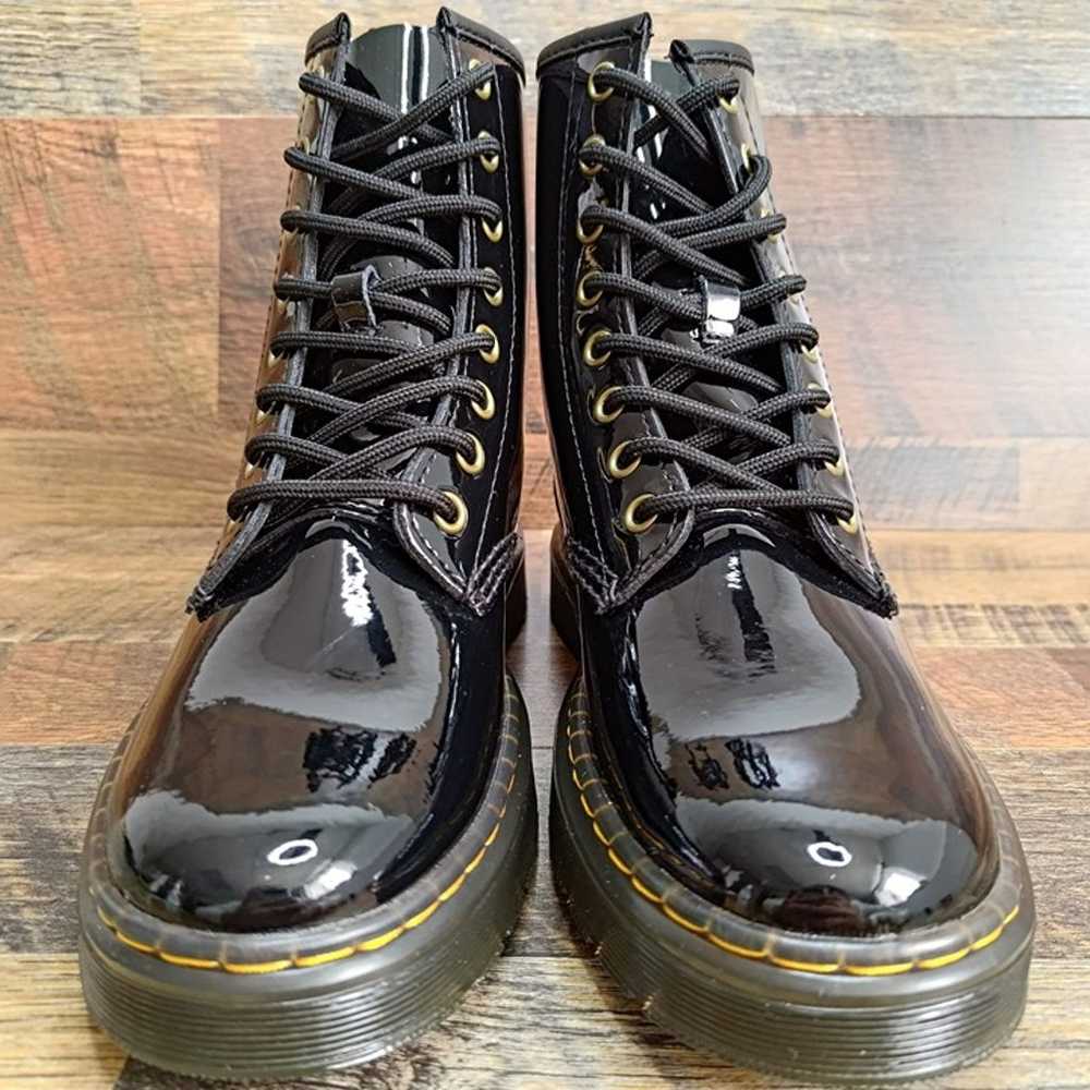 Dr. Martens Women’s Black Patent Leather Boots Za… - image 2