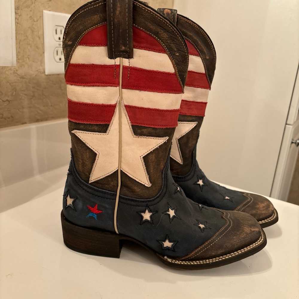 Redneck Riviera American flag boots - image 4
