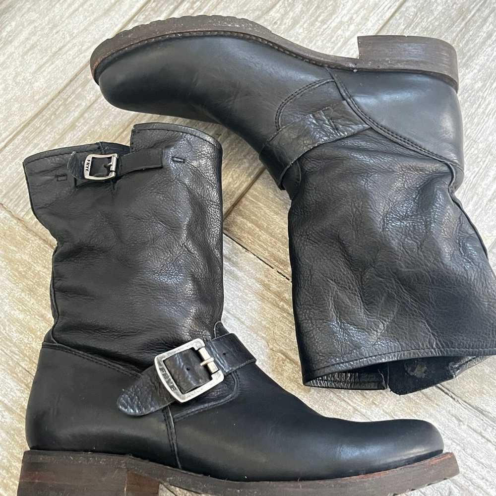 Frye black moto boots - image 6