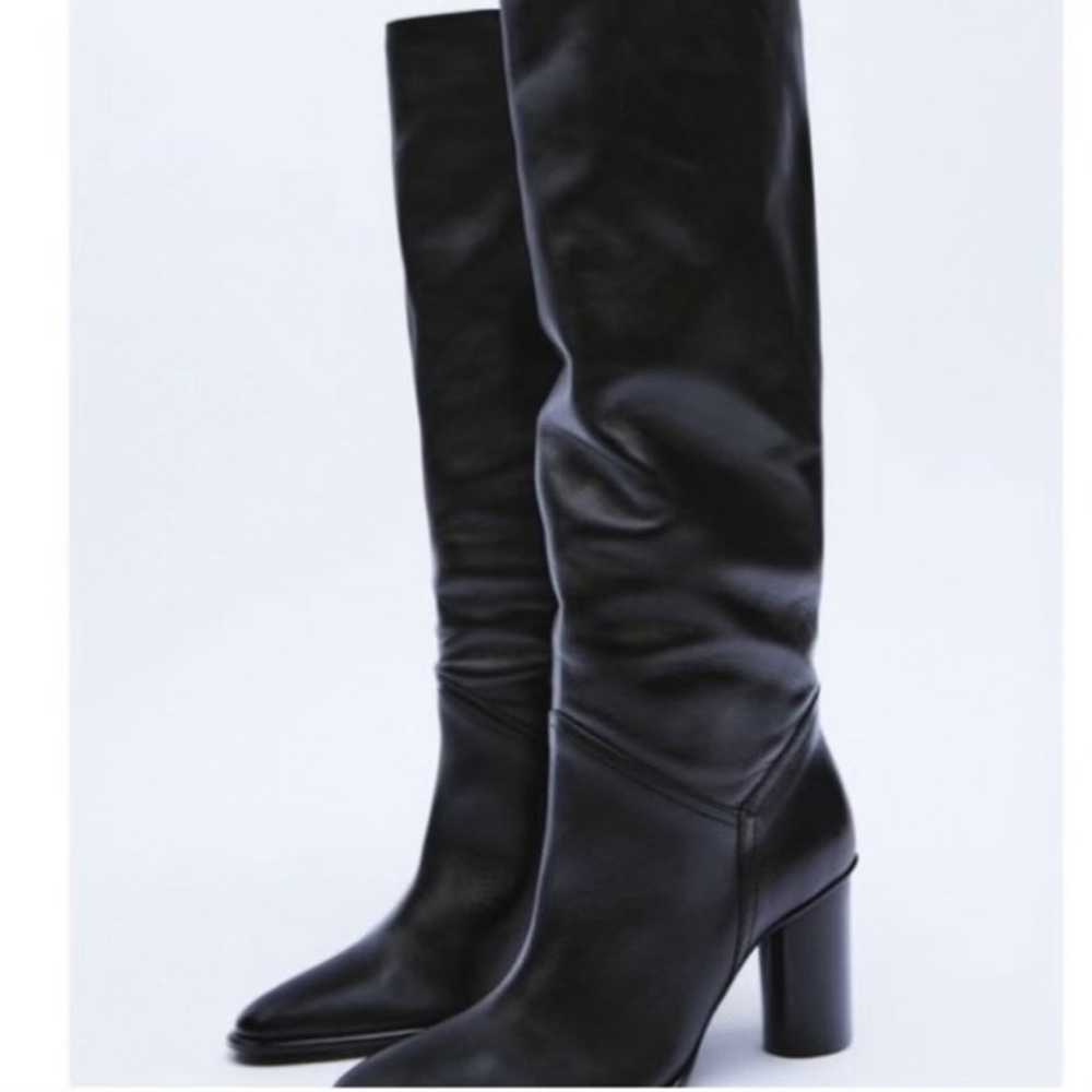 zara knee high boot