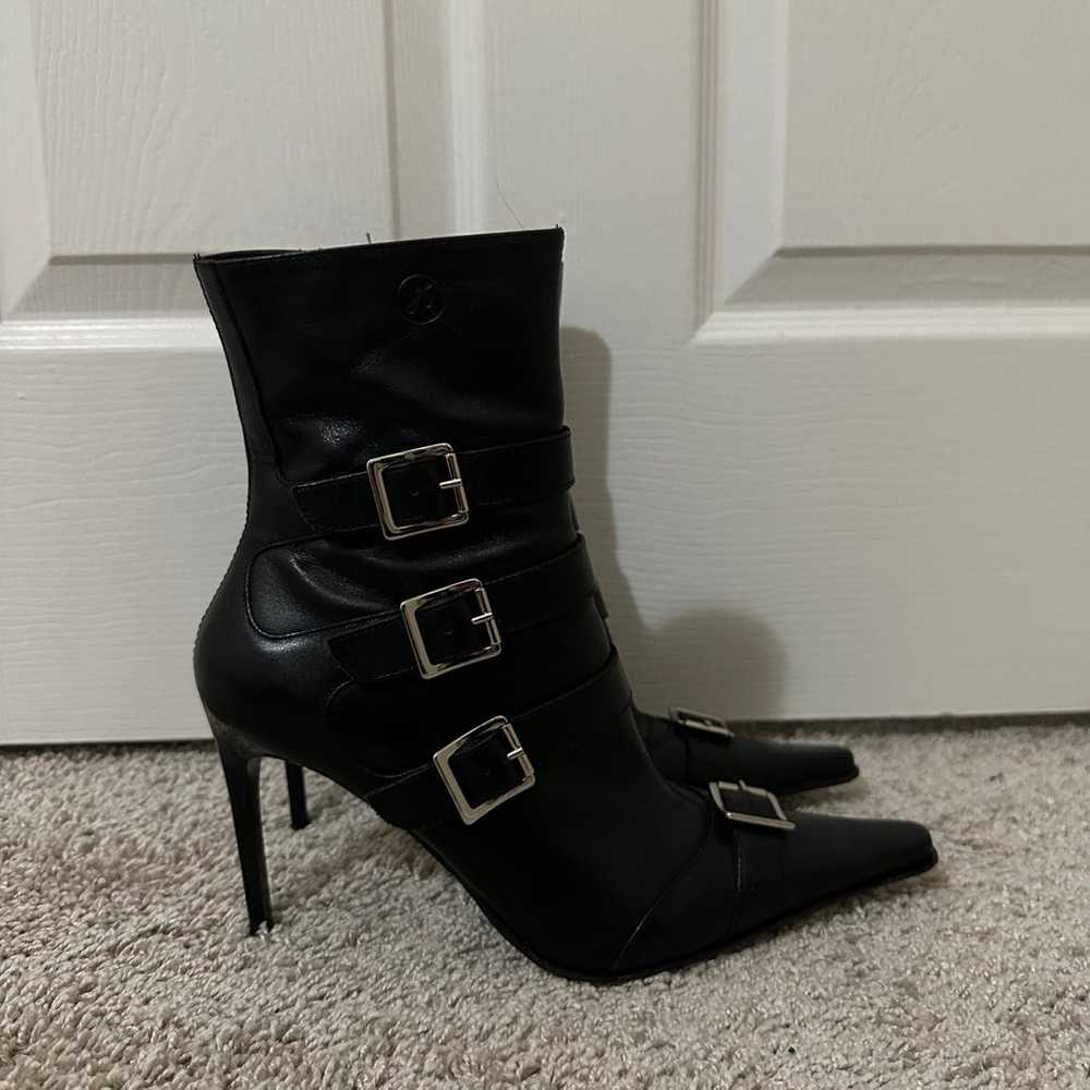 bronx leather heels - image 3