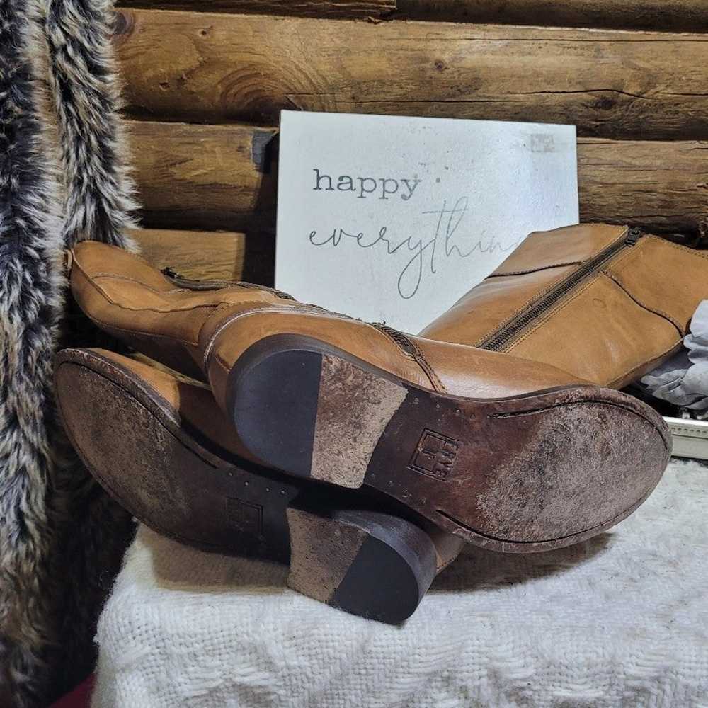 Frye Melissa Harness Inside Zip Camel Riding Boots - image 8