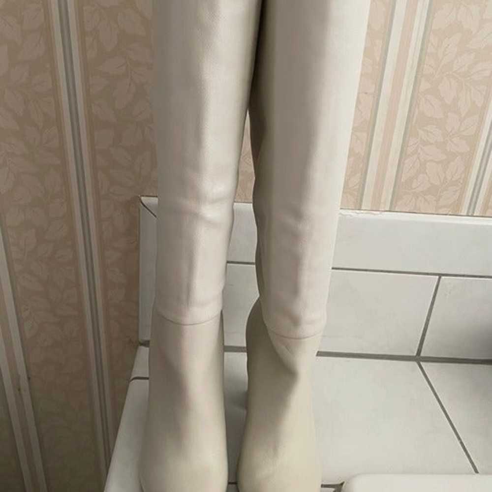 Nine West Leather White Boots - image 1