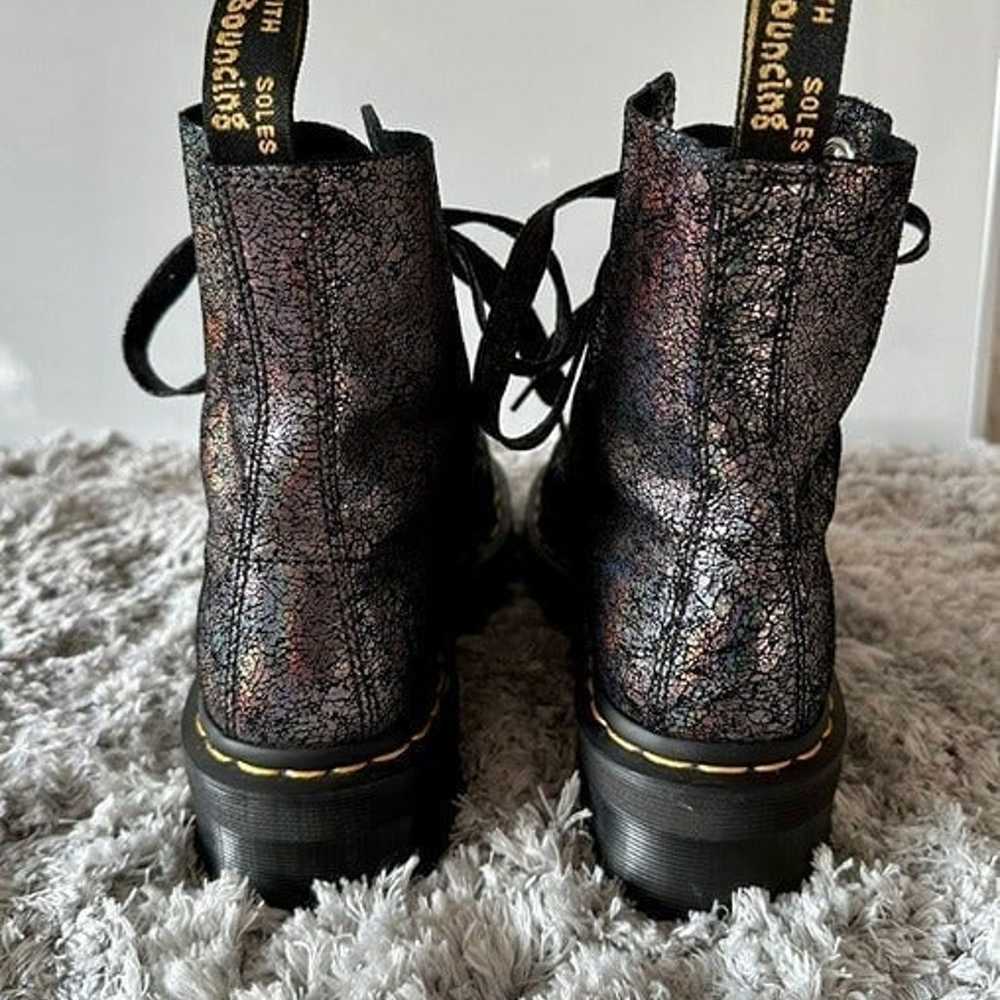 Dr. Martens - MOLLY METALLIC LEATHER PLATFORM BOO… - image 4