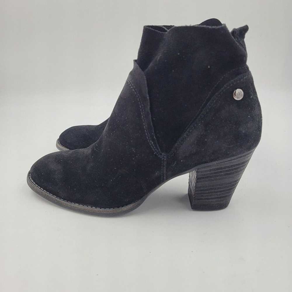 NEW Paul Green Nora Black Suede Block Heel Side Z… - image 6