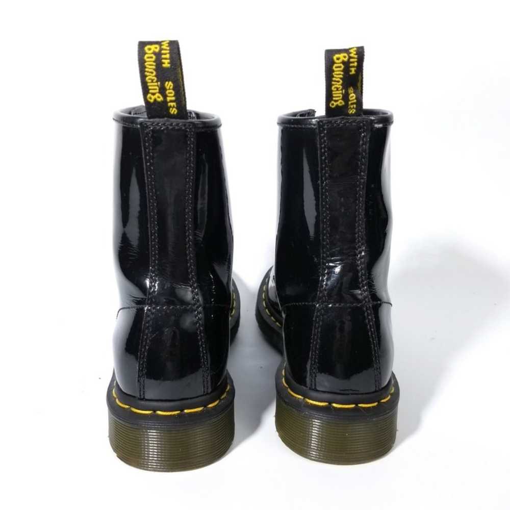 Dr. Martens 1460 Black Patent Leather Combat Boots - image 10