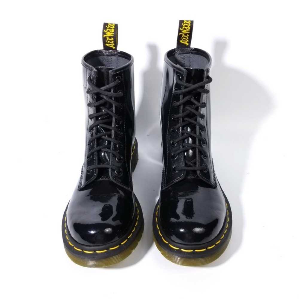 Dr. Martens 1460 Black Patent Leather Combat Boots - image 4