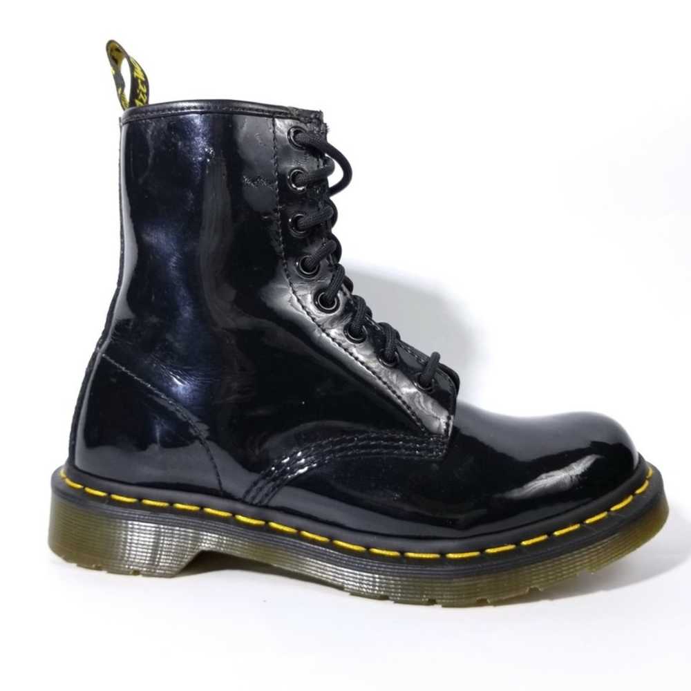 Dr. Martens 1460 Black Patent Leather Combat Boots - image 6