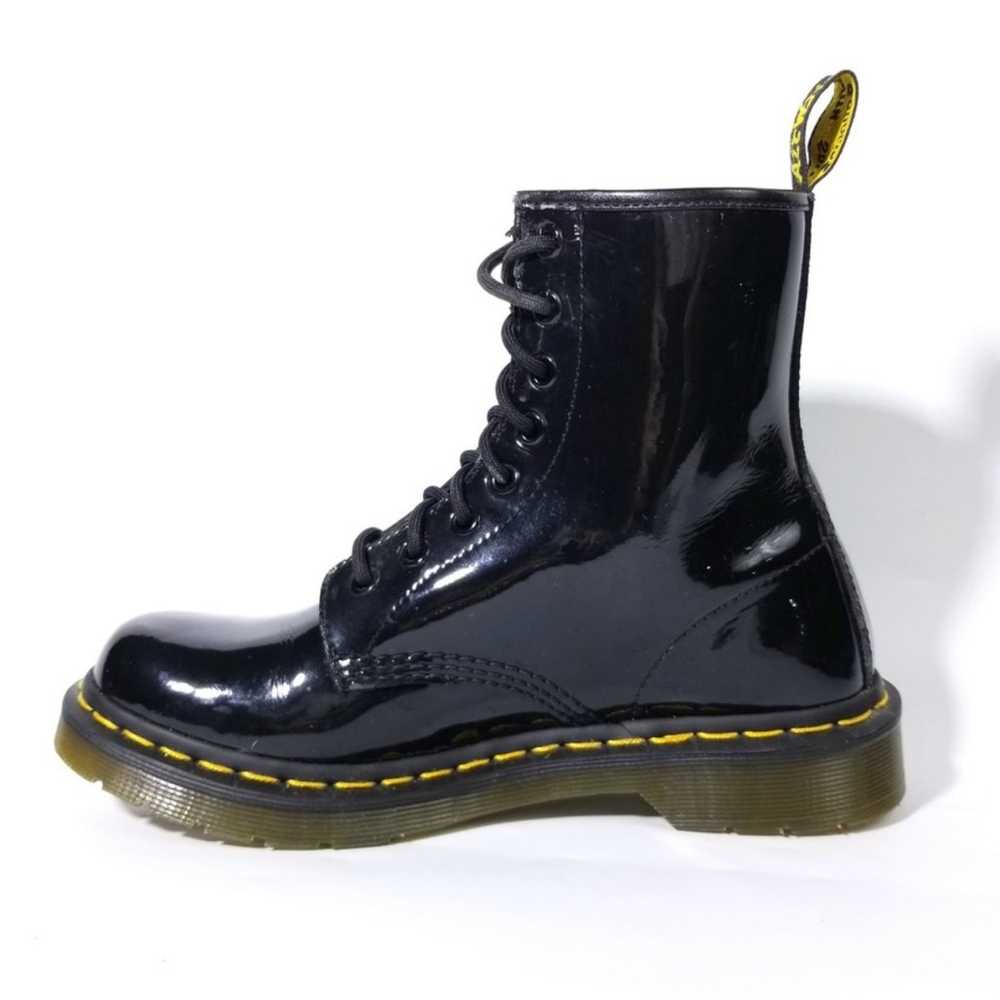 Dr. Martens 1460 Black Patent Leather Combat Boots - image 9