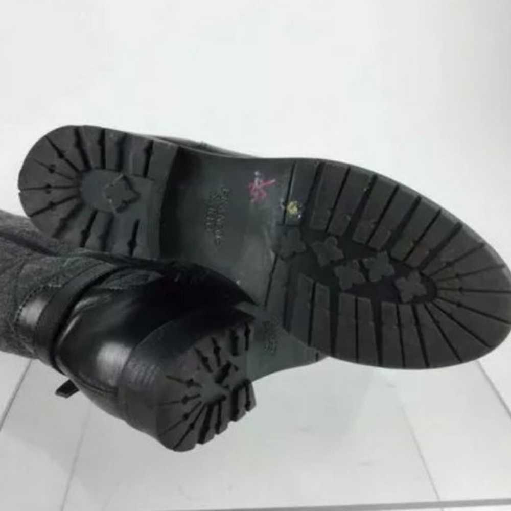 Franco Sarto Black Leather Wool Boots - image 2
