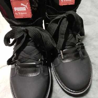 Fenty PUMA SB Rihanna Leather Wedge Sneaker Boot US 7.5 EUR 38 for