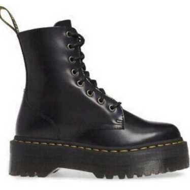 DR. MARTENS Jadon Black Leather Platform Boot Siz… - image 1