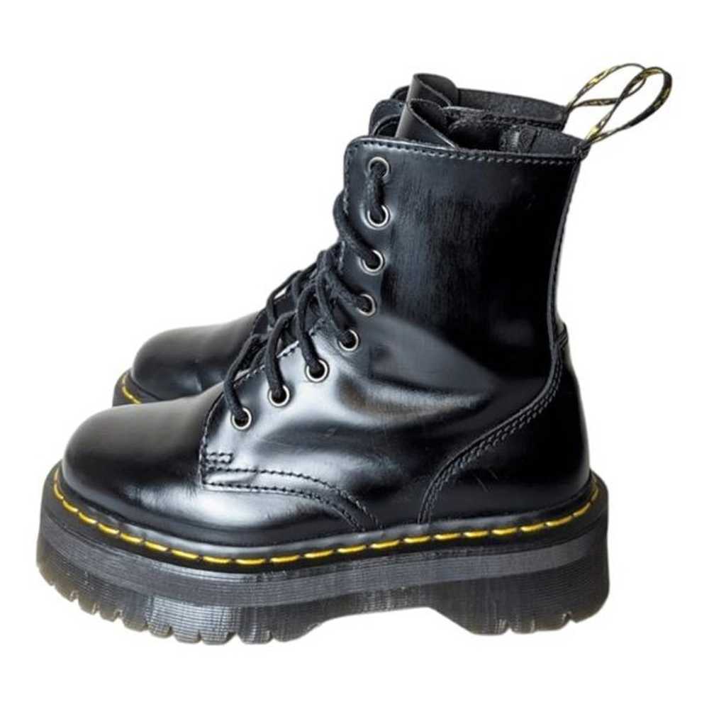 DR. MARTENS Jadon Black Leather Platform Boot Siz… - image 2