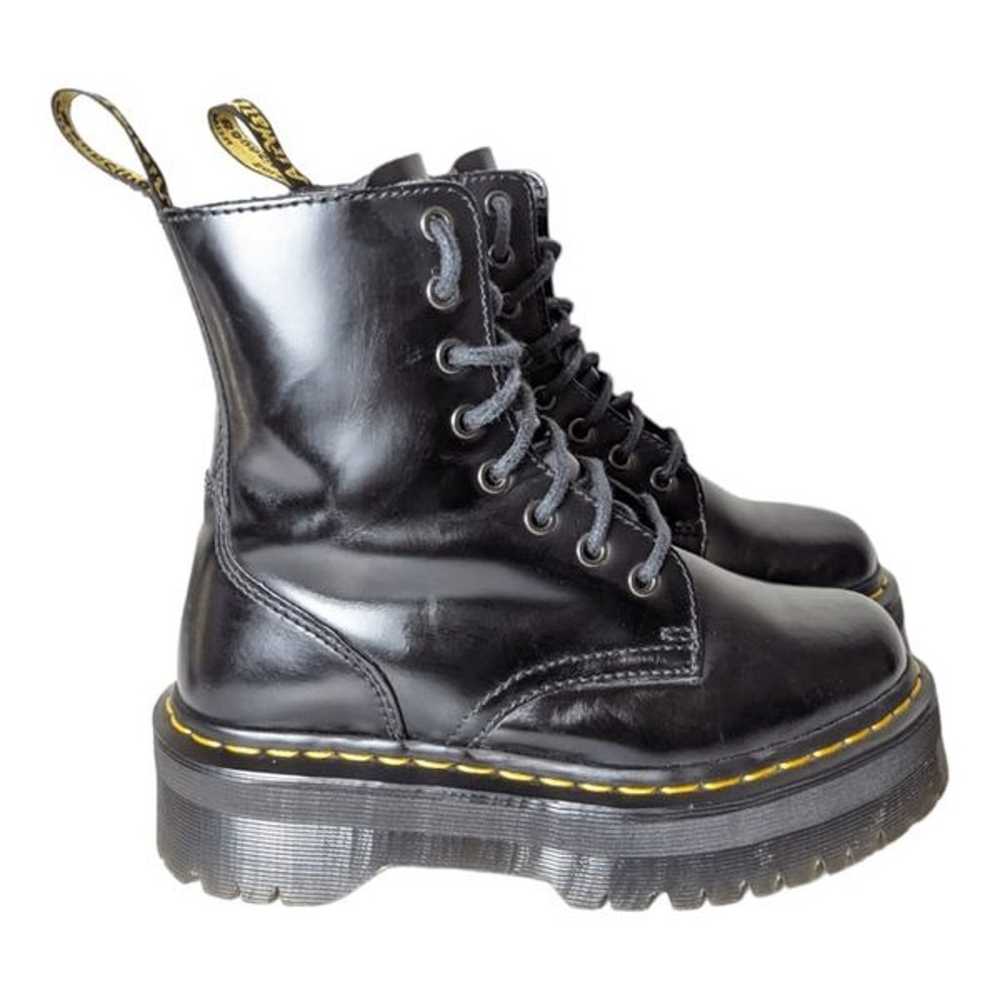 DR. MARTENS Jadon Black Leather Platform Boot Siz… - image 3