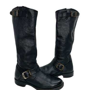 FRYE Engineere Boots Black Tall Leather size 7 - image 1