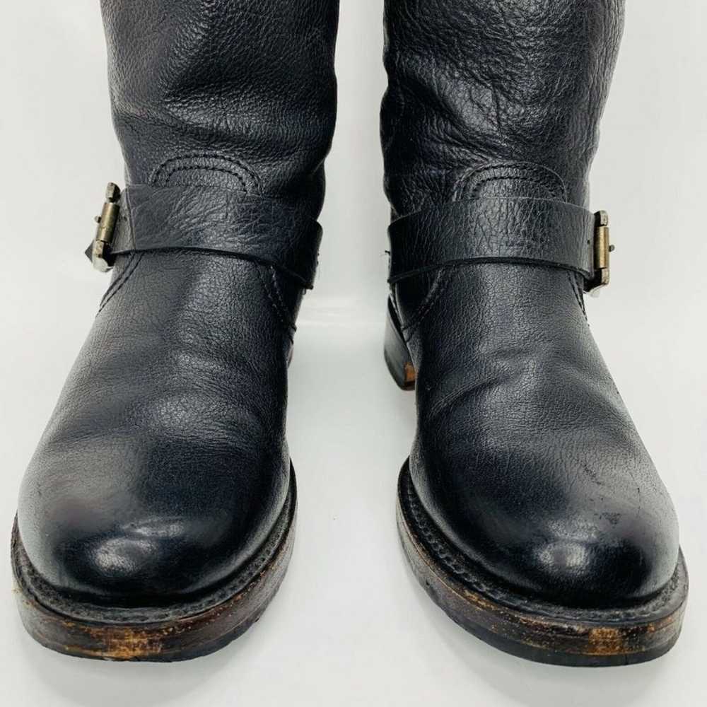 FRYE Engineere Boots Black Tall Leather size 7 - image 3