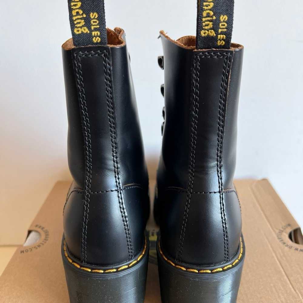 AUTH Dr. Martens Leona Boots Black Vintage Smooth… - image 4