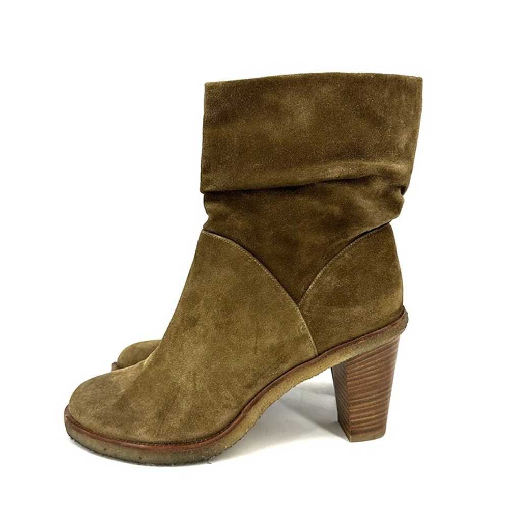 Robert Clergerie Zares Slouchy Suede Heeled Ankle… - image 2