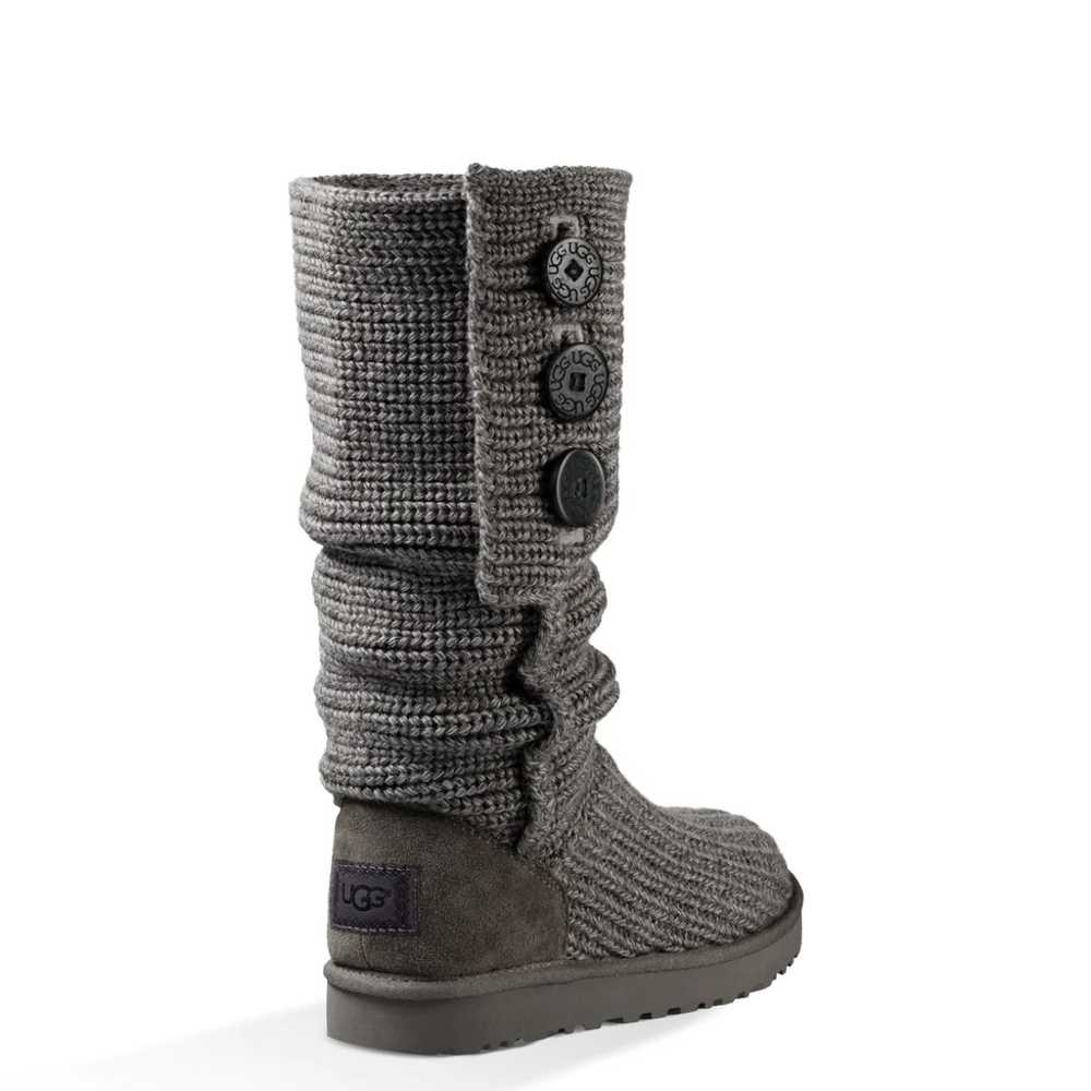 UGG Grey Classic Cardi Knitted Boots - image 4