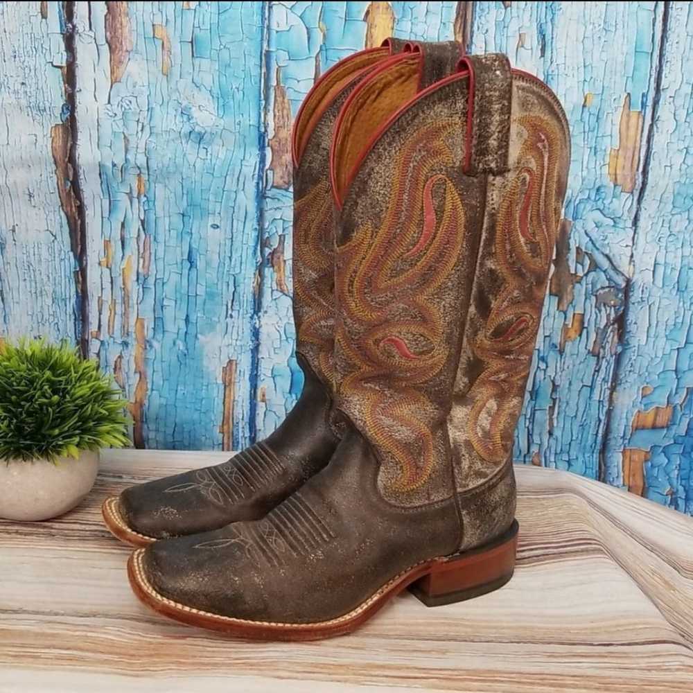 Nocona Boot Co Embroidered Womens Western Boots - image 1