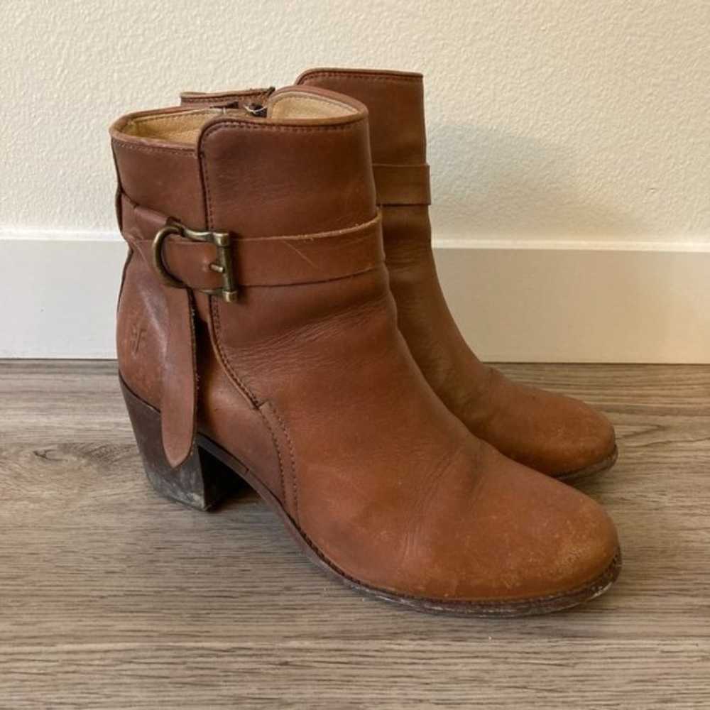 Frye Melissa Knotted Short Leather Boot Size 9 - image 2