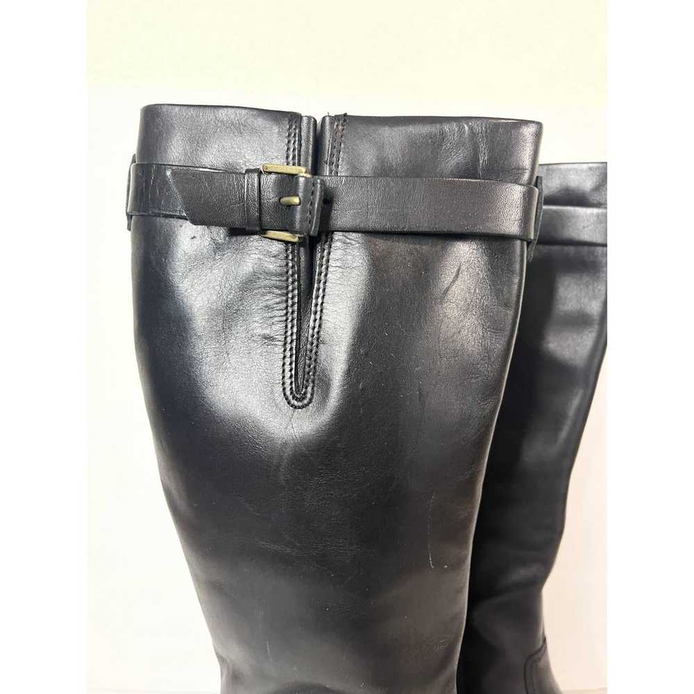 Ecco Women's Tall Leather Black Boots Women's Siz… - image 3