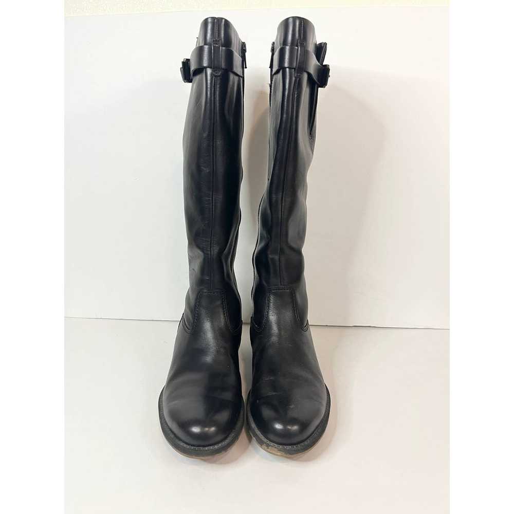 Ecco Women's Tall Leather Black Boots Women's Siz… - image 4