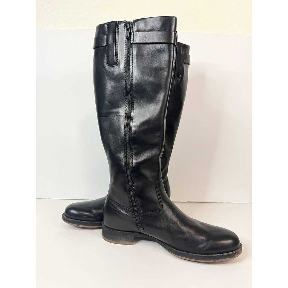 Ecco Women's Tall Leather Black Boots Women's Siz… - image 5