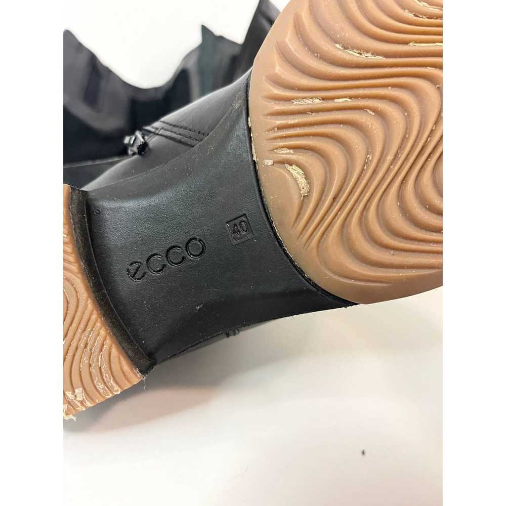 Ecco Women's Tall Leather Black Boots Women's Siz… - image 8