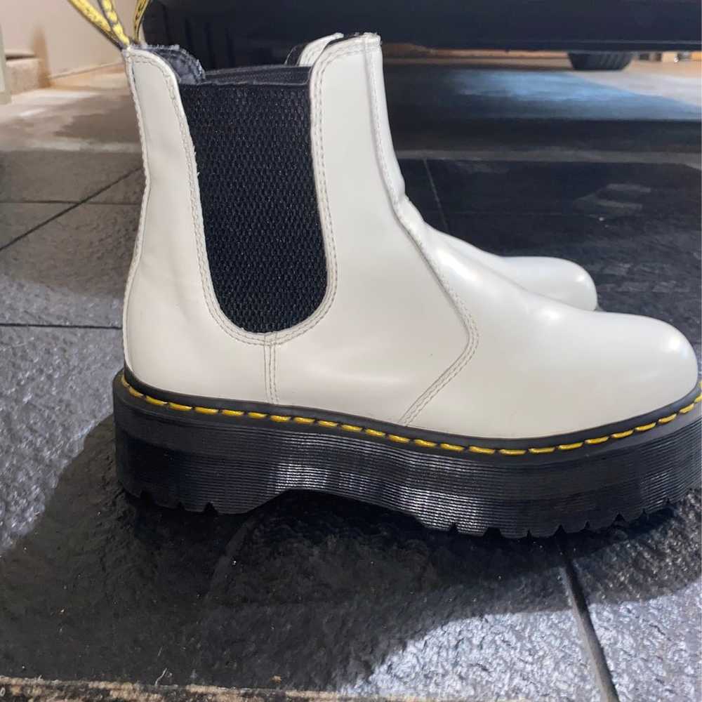 Dr. Martens 2976 Platform Chelsea Boots in White - image 1