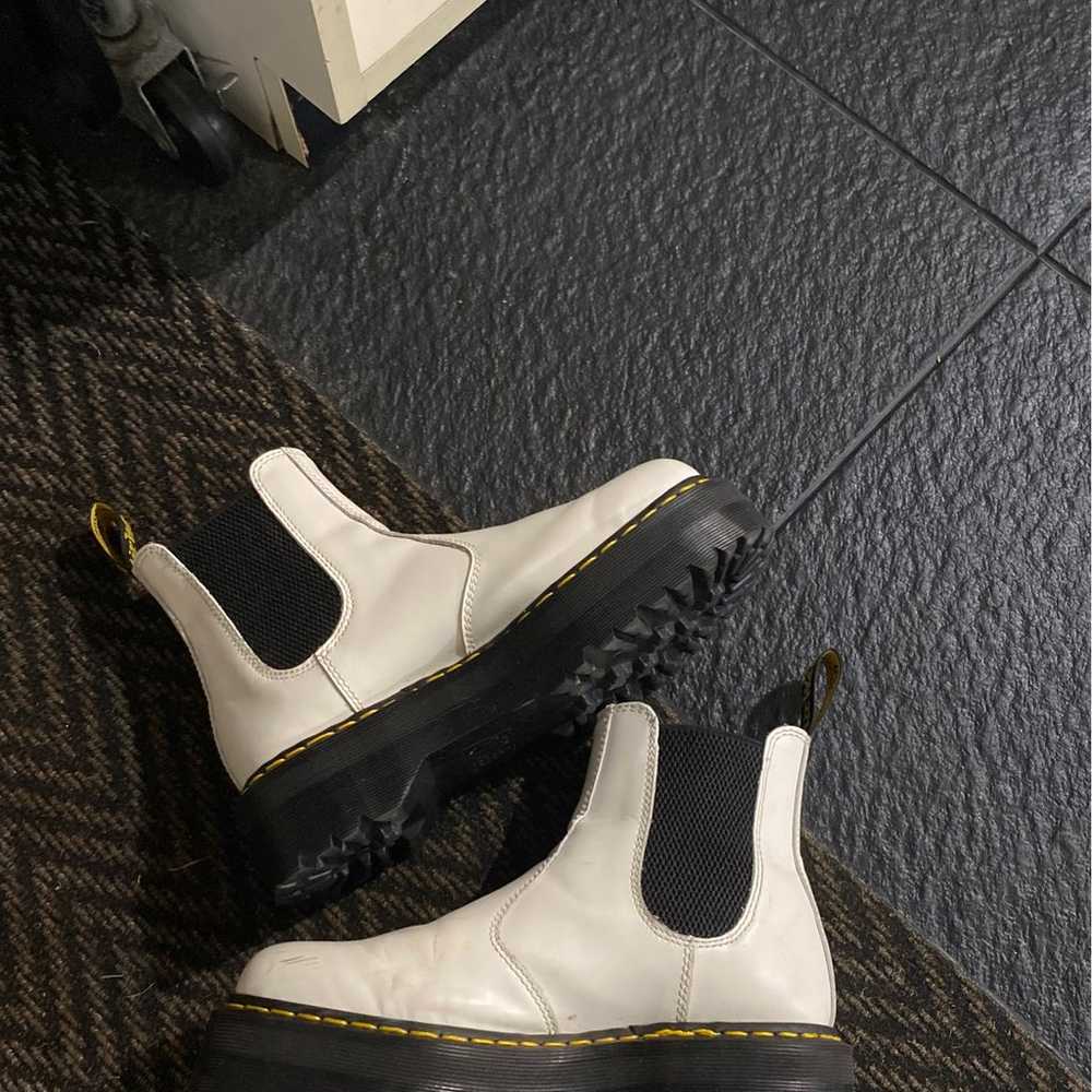 Dr. Martens 2976 Platform Chelsea Boots in White - image 2