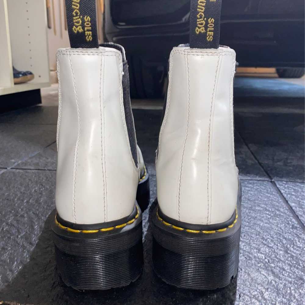 Dr. Martens 2976 Platform Chelsea Boots in White - image 3