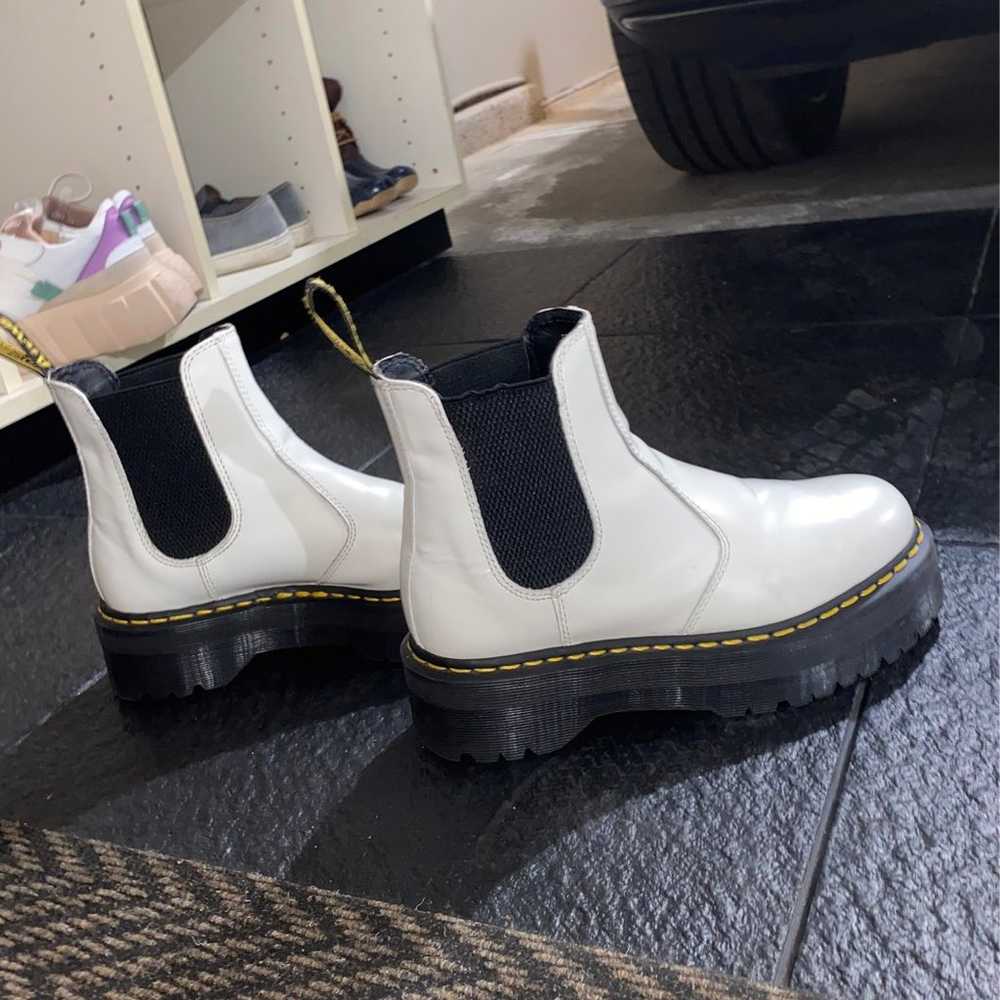 Dr. Martens 2976 Platform Chelsea Boots in White - image 4