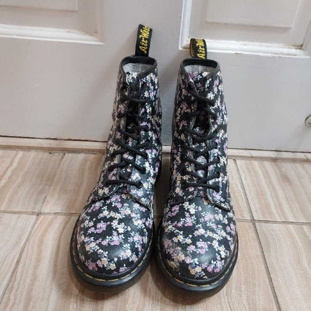 Dr. Martens Floral Combat Leather Boot - image 6