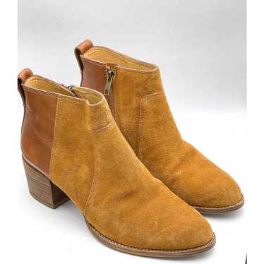 Madewell Asher Boot in Brown Suede and Leather Siz