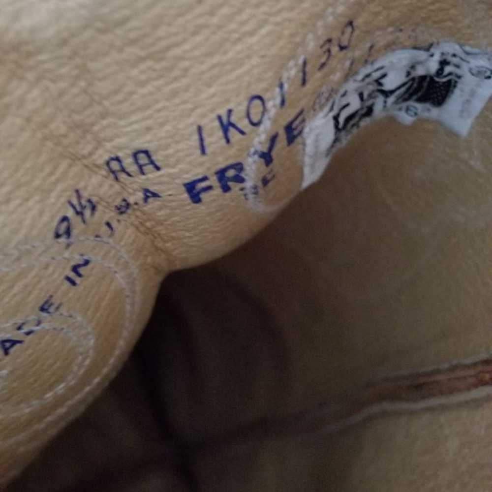 Pretty Tall Vintage Frye Western Knee High Boot 9… - image 9