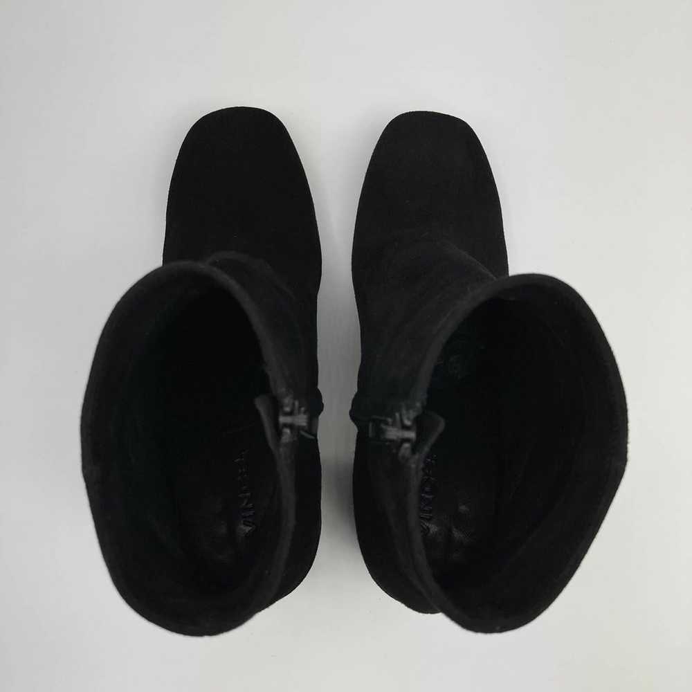 VINCE Highbury Suede Leather Block Heel Midi Ankl… - image 11