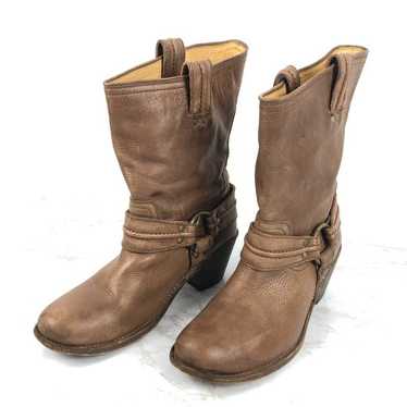 Frye Carmen Harness Leather Short Boots