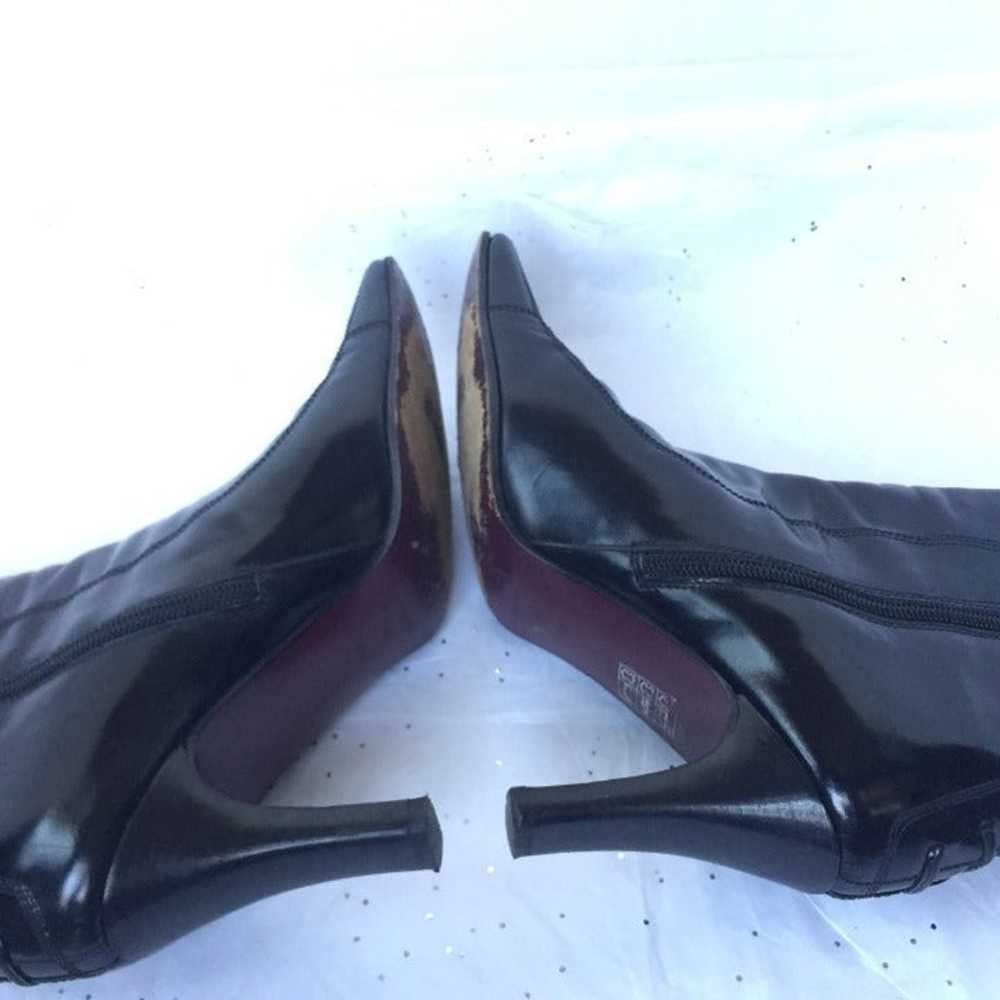 Vintage Via Spiga Black Ankle Boots Leather Size … - image 11