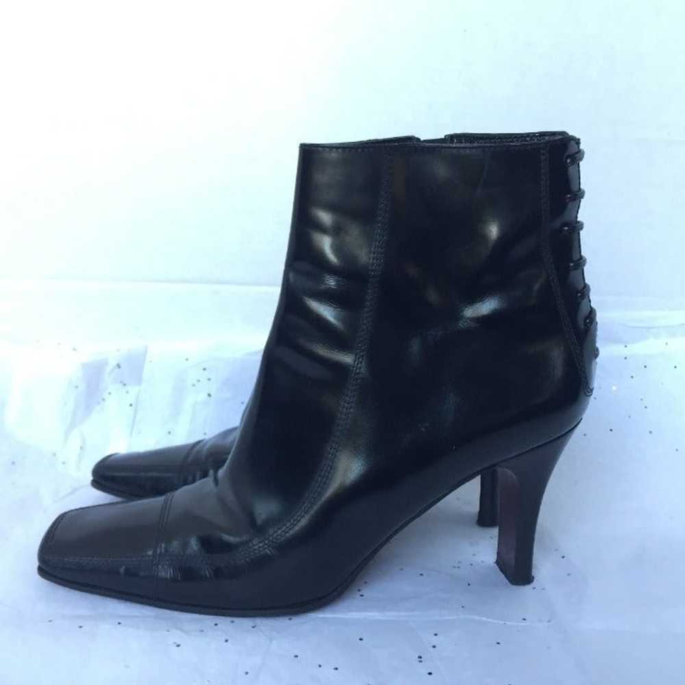 Vintage Via Spiga Black Ankle Boots Leather Size … - image 7