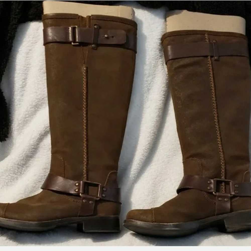 UGG Dree Brown Suede Harness Pull-on Riding Boots… - image 3