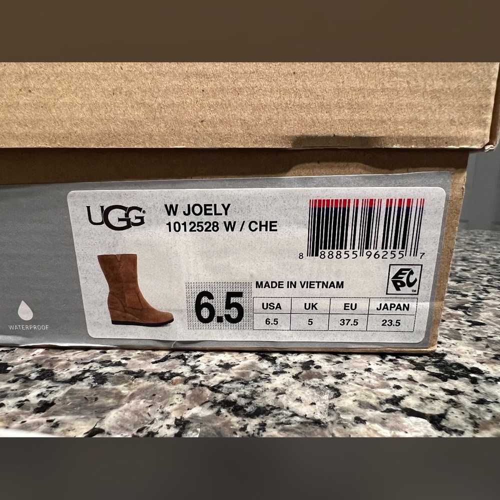 UGG JOELY CHESTNUT BROWN  WEDGE BOOTS - RETAIL $2… - image 12