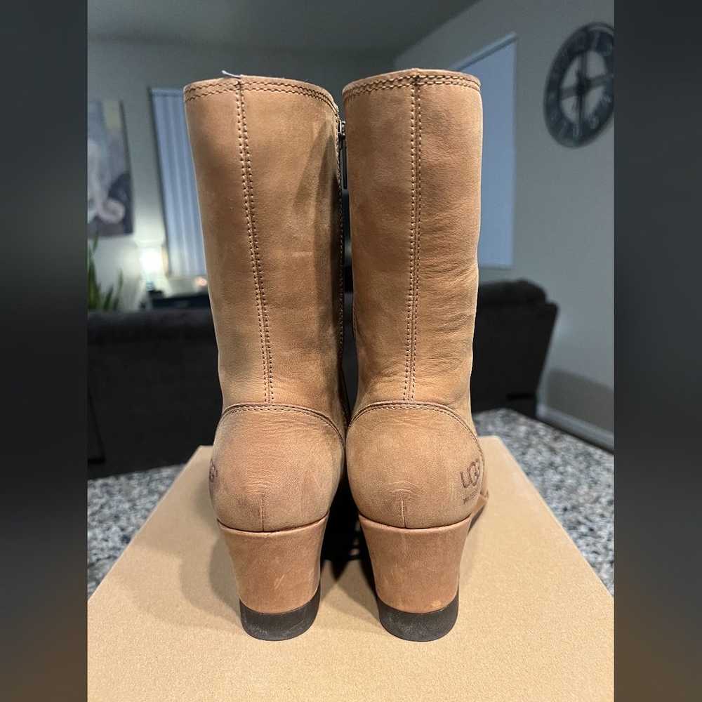 UGG JOELY CHESTNUT BROWN  WEDGE BOOTS - RETAIL $2… - image 2