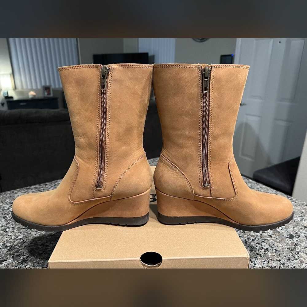 UGG JOELY CHESTNUT BROWN  WEDGE BOOTS - RETAIL $2… - image 6