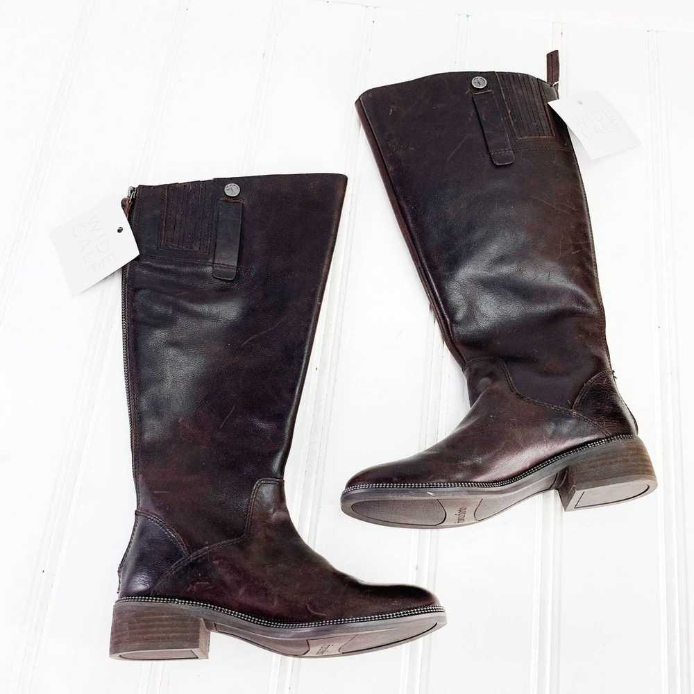 Franco Sarto Becky Brown Leather Boots 6 - image 2