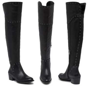 Vince Camuto Black Leather Boots WIDE