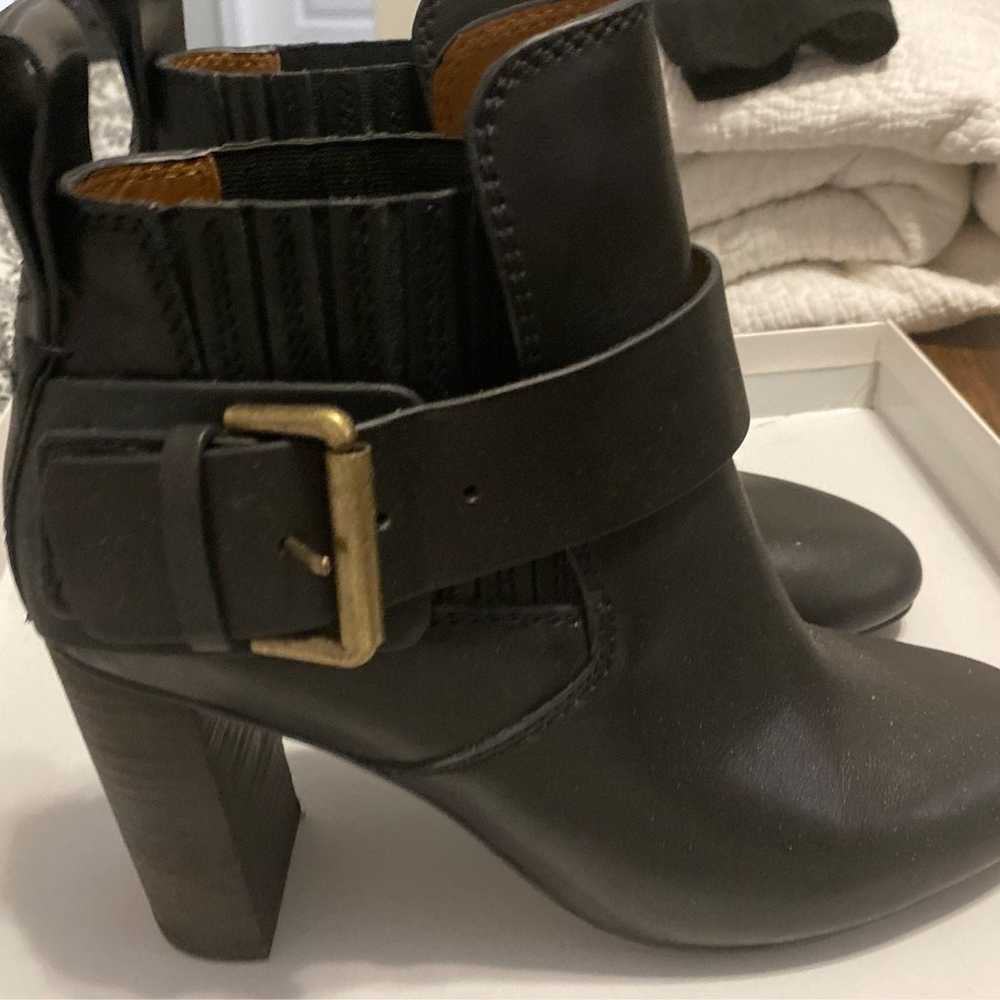 Chloe leather ankle boot 38 buckled - image 2